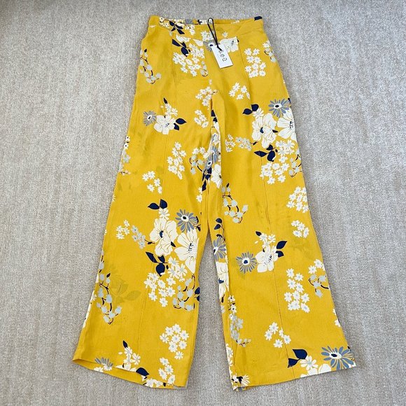 NWT Sea New York Pia High Rise Wide Leg Floral Pants 2 - Picture 1 of 11